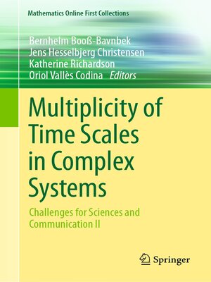 cover image of Multiplicity of Time Scales in Complex Systems